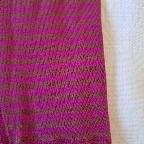 Hanna Andersson girls size 90 or 3T raspberry & brown leggings guc - Picture 2 of 6